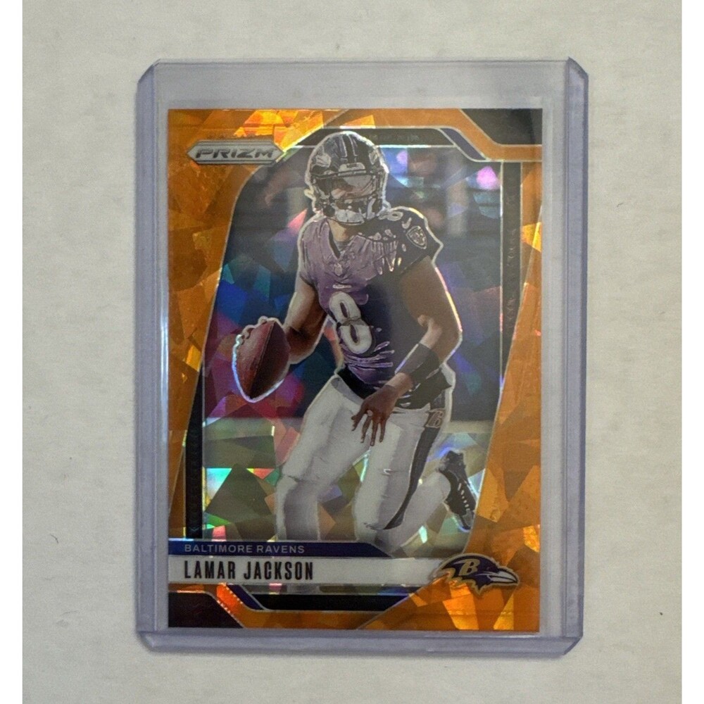 2024 Panini Prizm - Lamar Jackson #19 Orange Ice Prizm